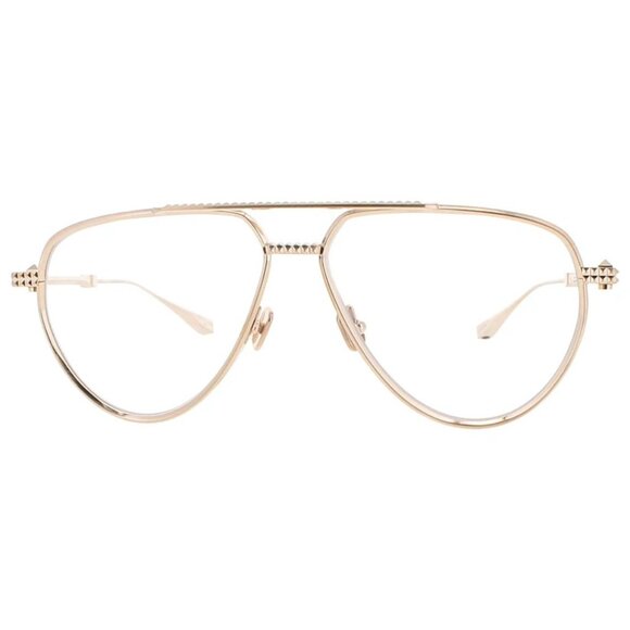 NWT VALENTINO EYEGLASSES AVIATOR UNISEX GOLD EYEWEAR - Picture 2 of 4